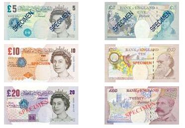 Pound Sterling Notes