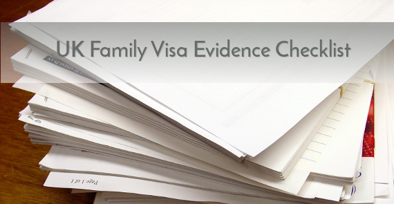 UK Family Visa Financial Evidence List